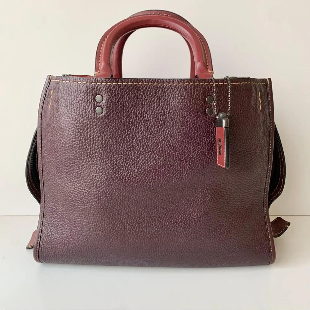 Coach Rogue 30 Burgundy - Picture 3 of 16